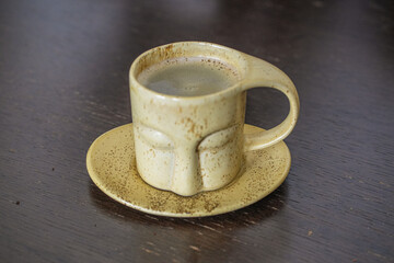 Buddha cup of coffee