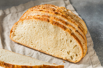 Homemade Sourdough White Bread Slices
