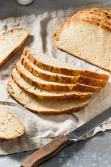 Homemade Sourdough White Bread Slices