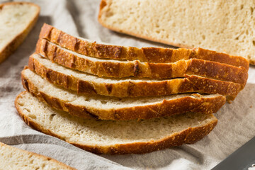 Homemade Sourdough White Bread Slices
