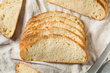 Homemade Sourdough White Bread Slices