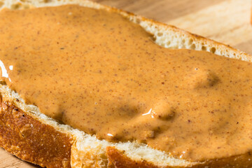 Healthy Homemade Almond Butter on Toast
