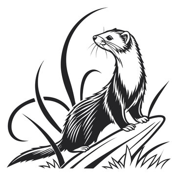 Ferret clip art preview