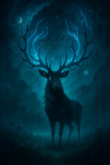 Celestial Stag in the Dreamlight Forest