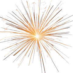 Obraz premium Radiant Sparkle Burst Illuminates the Night Sky isolated on transparent background Generative AI.