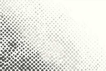 Black and White Halftone Dot Gradient Background