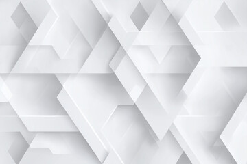 Fototapeta premium White Geometric Layered Abstract Background
