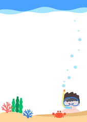 여름 바다 배경