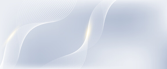 Modern abstract background with flowing lines. Digital future technology concept. vector illustration.