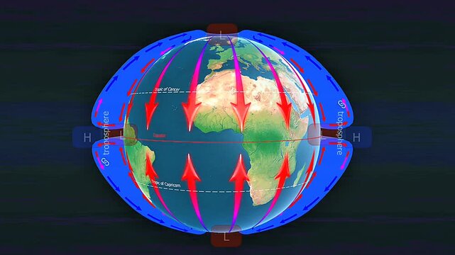 Atmospheric circulation of static earth 3D