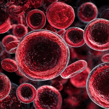 Athypical lymphocyte blood smear in Dengue patient