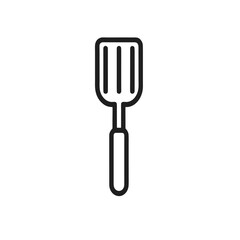 Spatula Line Art – Cooking Utensil Icon
