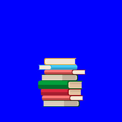 piles of school children's textbooks in the new semester