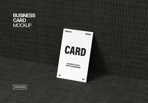 Concrete Angle Business Card 85x55mm Mockup