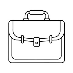 black briefcase vector illustration