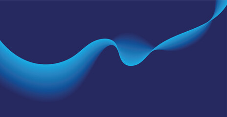 Abstract Blue Wave Vector Design with Flowing Water Curves, Swirling Ocean Patterns, Digital Line Art Background, Seamless Motion Elements, Colorful Sea Waves Illustration, Smooth Shape and Flowing 