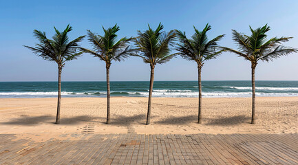 palm tree on the beach