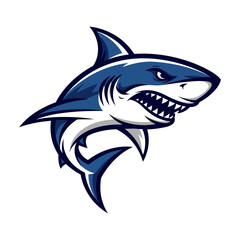 Fototapeta premium Shark Logo Vector, Bold and Dynamic Predator Emblem Design