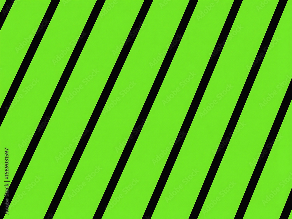 Poster a bright green background with black diagonal stripes creating a pattern across the entire image pla