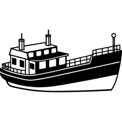 Obraz premium vector illustration of a ship