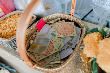 picnic basket with fruits