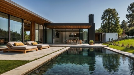 Fototapeta premium Swimming pool in hotel