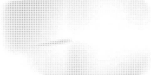 Halftone faded gradient texture. Grunge halftone grit background. White and black sand noise wallpaper. Retro pixilated vector backdrop