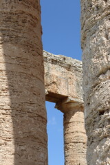Segesta, Sicily, Italy - April 7 2025: Doric Temple of Segesta