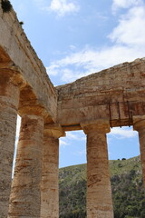 Segesta, Sicily, Italy - April 7 2025: Doric Temple of Segesta