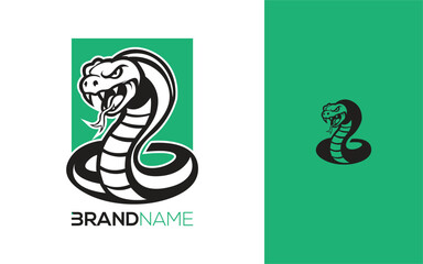 Snake logo template design.