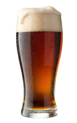 
Glass of cola with foam isolated on transparent background  