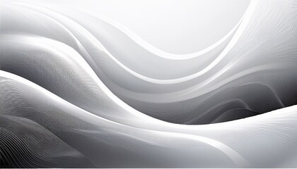 white abstract background with flowing lines