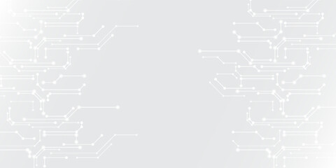 Grey white Abstract technology background, Hi tech digital connect, communication, high technology concept, science, technology background eps 10