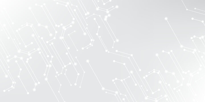 Grey white Abstract technology background, Hi tech digital connect, communication, high technology concept, science, technology background eps 10