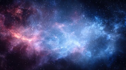 Fototapeta premium Vast colorful galaxy nebula with bright stars and cosmic dust in deep space scene.