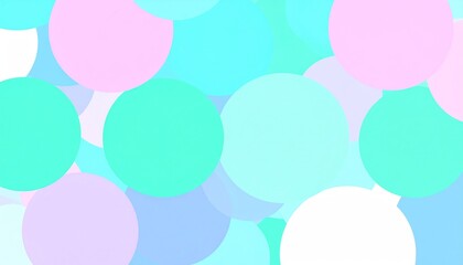 Overlapping Pastel Circles Forming An Abstract And Colorful Digital Pattern