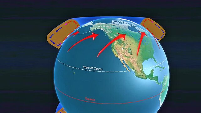 North pole atmospheric circulation