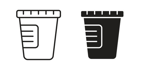 Urine test icon for web designs. editable pictogram.