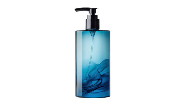 Hand sanitizer bottle pump type, Transparent background, PNG file