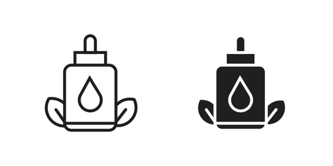 Obraz premium Massage oil icon for web designs. editable pictogram.