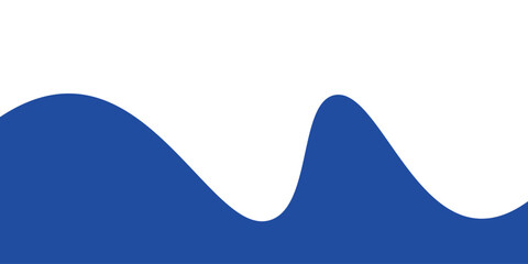 Abstract Blue and White Wave Graphic Design with Smooth Curves