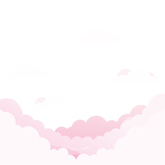 Pink Clouds Background for Website, App, or Presentation
