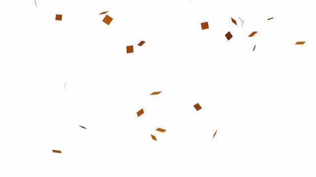 Gold confetti falling background animation, 
Animated Confetti celebratory explosion with elements on a background, Golden confetti particles animation,confetti celebration, birthday party.