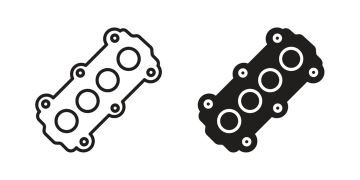 Car gasket icon for web designs. editable pictogram.