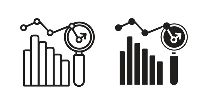 Benchmarking icon for web designs. editable pictogram.
