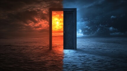 Doorway between day and night