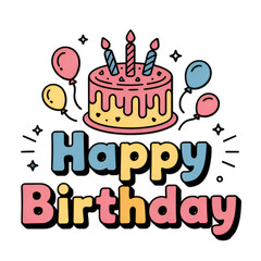 Free vector colorful cake