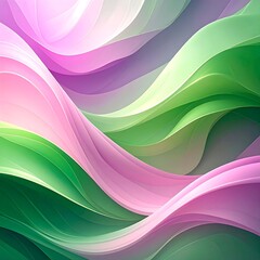 abstract green pink background with waves