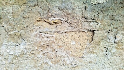 Textured Aged Wall with Cracks and Peeling Paint