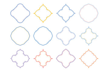  Badges and Emblems Design double Line- SET 12